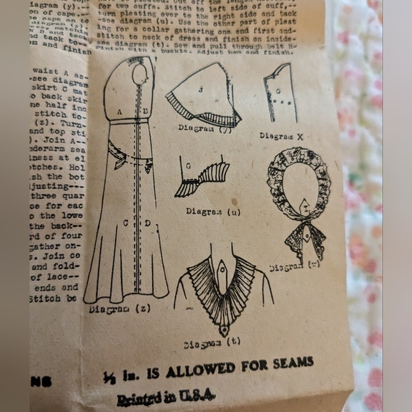 SOLD Antique 1920s Simplicity Dress Sewing Pattern 370 Three Styles Simplicity - Picture 4 of 6